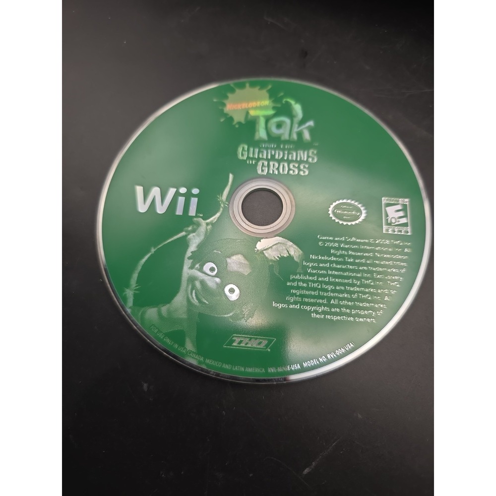 Tak and the Guardians of Gross (Nintendo Wii, 2008) TESTED Disc only